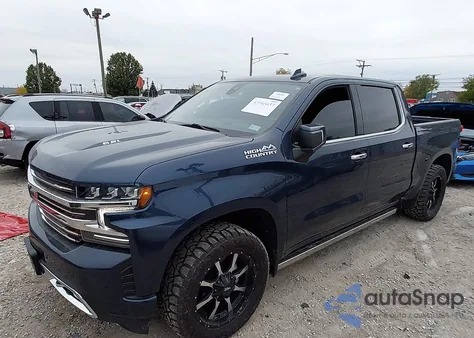 2021 Chevrolet Silverado 1500 4Wd Short Bed High Country z USA, uszkodzony, nr VIN 1GCUYHEL7MZ257928